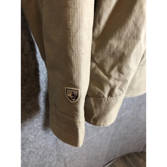 Kuhl Jacket Womens Small Tan Hooded Utility Field Coat Cotton Nylon Outdoor - Picture 14 of 14